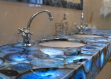 Полудрагоценные камни в интерьере